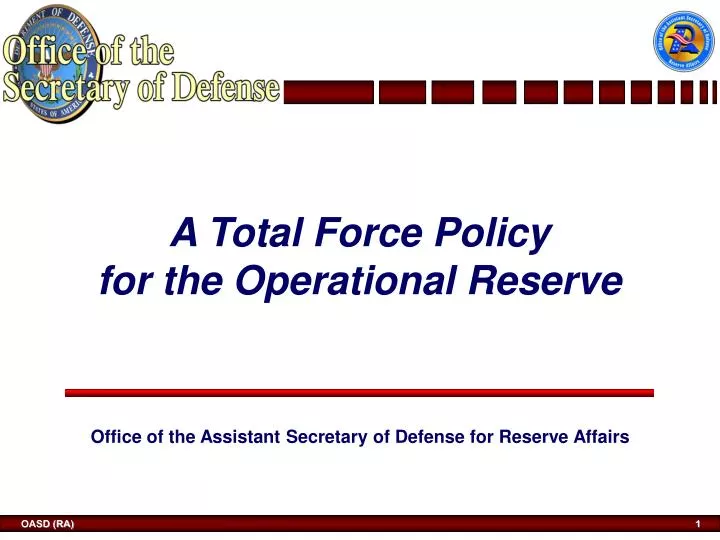 a total force policy for the operational reserve