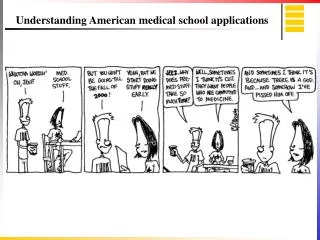 Understanding American medical school applications