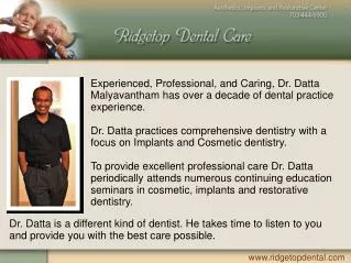 Sterling Virginia Dentist Dr. Datta Malyavantham DDS