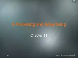 E-Marketing and Advertising