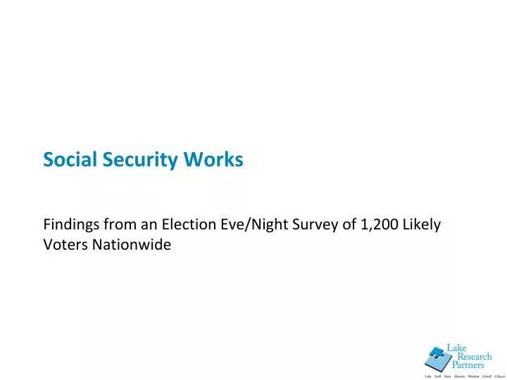 social security works
