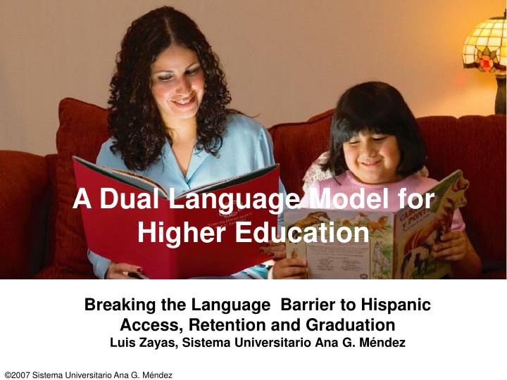 a dual language model for higher education