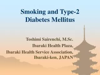 Smoking and Type-2 Diabetes Mellitus