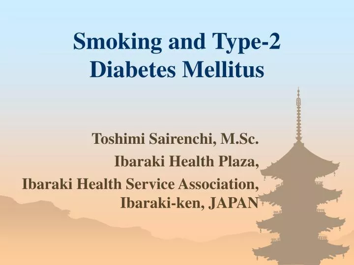 smoking and type 2 diabetes mellitus