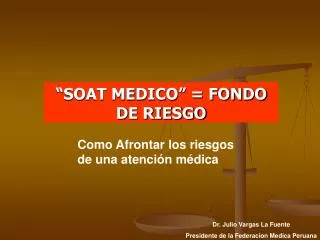 soat medico fondo de riesgo