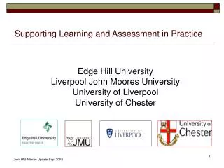 Supporting Learning and Assessment in Practice