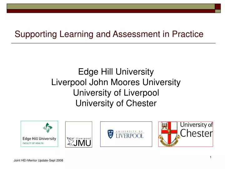 supporting learning and assessment in practice