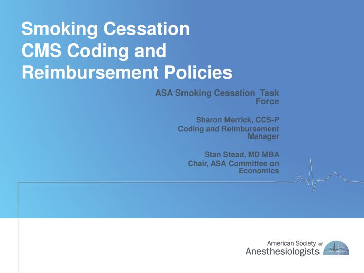 smoking cessation cms coding and reimbursement policies