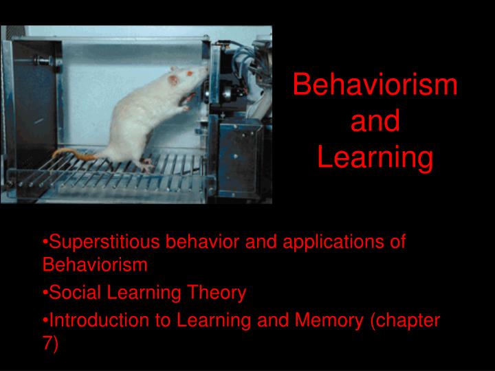 behaviorism and learning