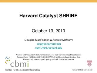 Harvard Catalyst SHRINE