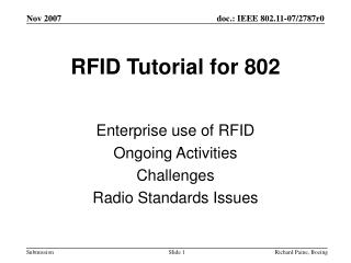RFID Tutorial for 802