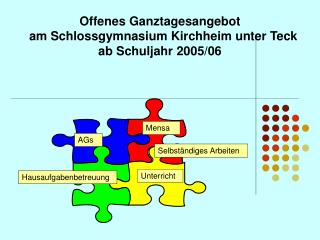 Offenes Ganztagesangebot am Schlossgymnasium Kirchheim unter Teck ab Schuljahr 2005/06