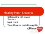 Healthy Heart Lessons - slide 1
