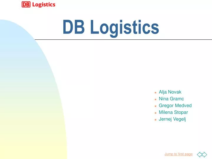 db logistics