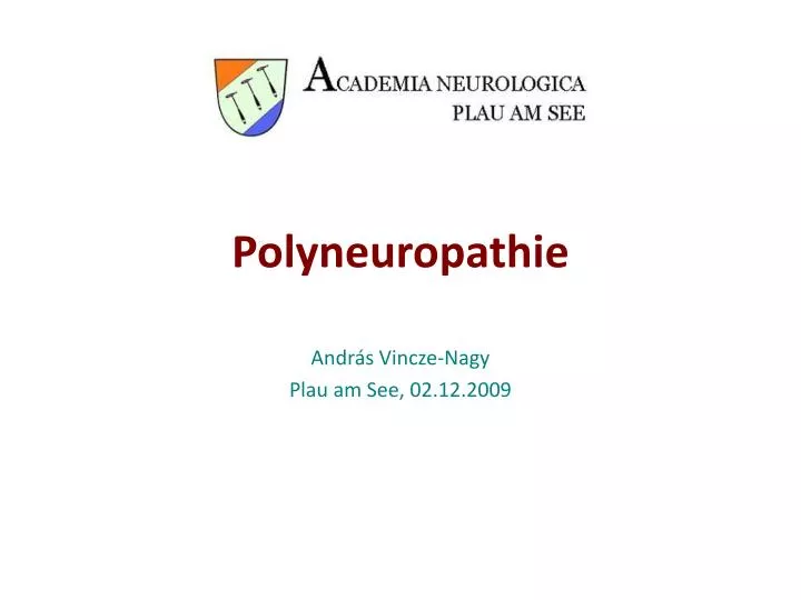 polyneuropathie