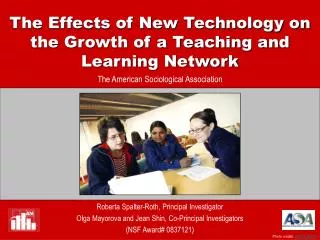 The Effects of New Technology on the Growth of a Teaching and Learning Network