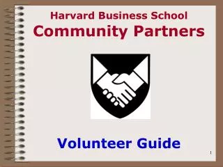 Harvard Business School Community Partners