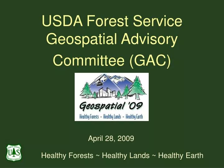 usda forest service geospatial advisory committee gac