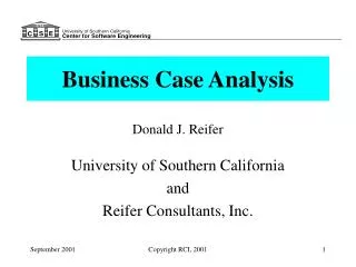 Business Case Analysis
