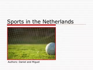 Sports in the Netherlands