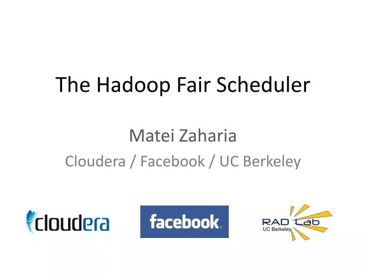 the hadoop fair scheduler