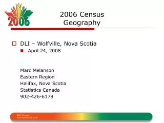 2006 Census Geography