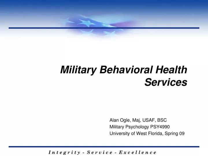 military behavioral health services