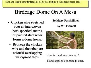 Birdcage Dome On A Mesa