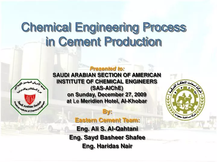 chemical engineering process in cement production