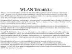 WLAN Tekniikka - slide 1