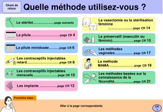 quelle m thode utilisez vous