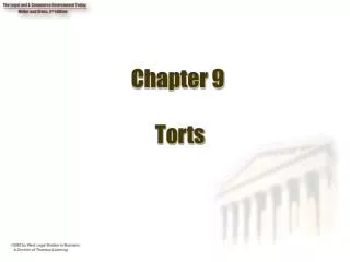 Chapter 9 Torts