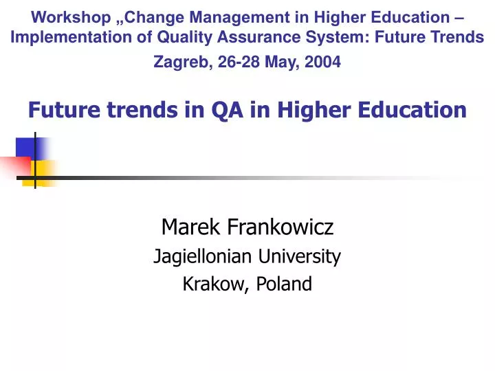 marek frankowicz jagiellonian university krakow poland