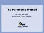 The Paramedic Method - slide 1