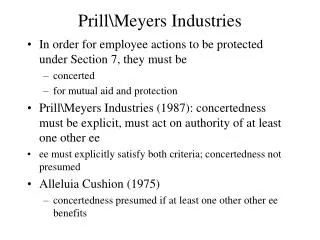 Prill\Meyers Industries