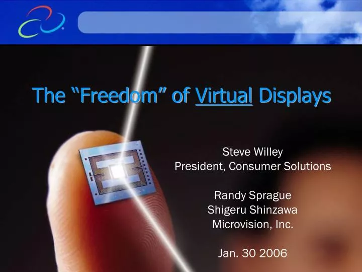 the freedom of virtual displays