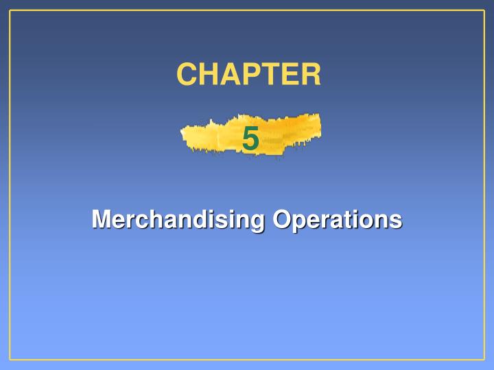 merchandising operations