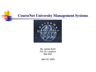 CourseNet University Management Systems
