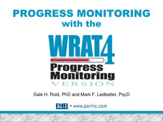 PROGRESS MONITORING with the