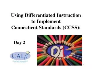 Using Differentiated Instruction to Implement Connecticut Standards (CCSS):