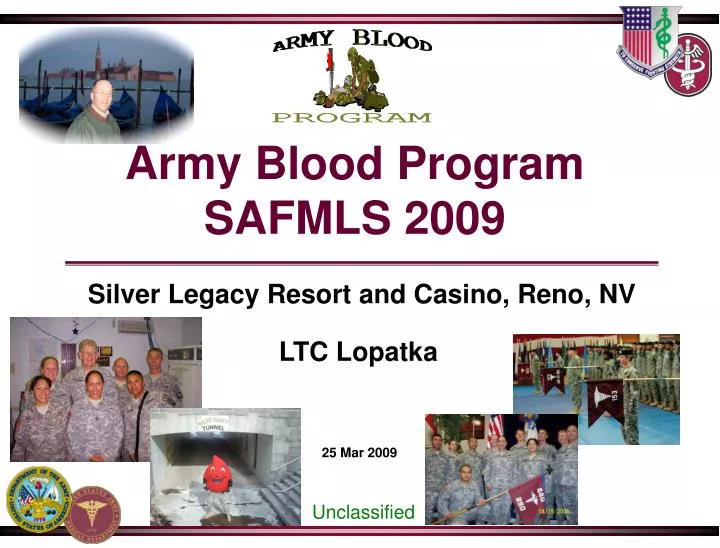 army blood program safmls 2009