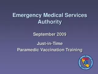 Emergency Medical Services Authority September 2009