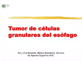 tumor de c lulas granulares del es fago