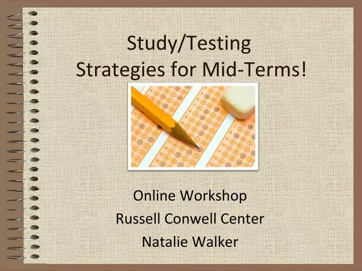 study testing strategies for mid terms
