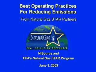 Best Operating Practices For Reducing Emissions
