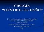 CIRUGÍA “CONTROL DE DAÑO” - slide 1