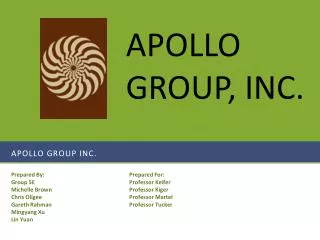 APOLLO Group Inc.