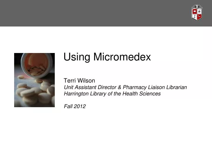 using micromedex