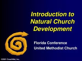 Introduction to Natural Church Development