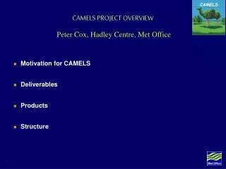 CAMELS PROJECT OVERVIEW